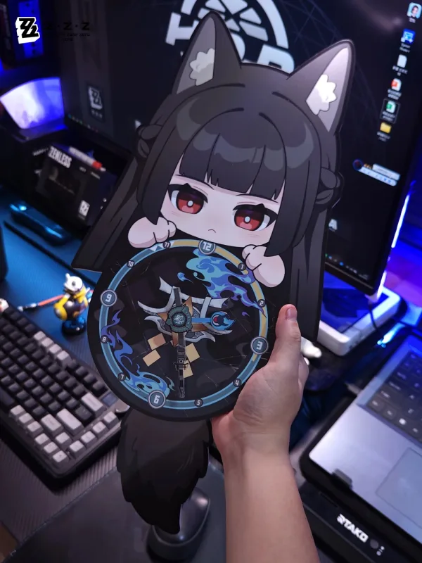 Zenless Zone Zero Toys Hoshimi Miyabi Wall Clock ZZZ Fan Art Room Decoration