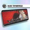 Premium Alice Thymefield Mousepad | Zenless Zone Zero Desk Mat | Anime Gaming Pad | ZZZero Mousepad | Alice Design Large Gaming Mat |