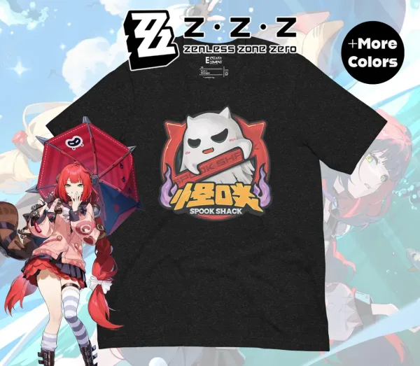 Spook Shack Zenless Zone Zero Tee Yuzuha Alice T-shirt | Anime Gaming Merch | Gacha Fan Made apparel | Unisex