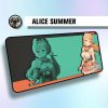 Premium Alice Thymefield Mousepad | Zenless Zone Zero Desk Mat | Anime Gaming Pad | ZZZero Mousepad | Alice Design Large Gaming Mat |