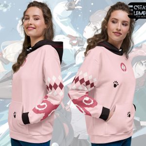 Ukinami Yuzuha Zenless Zone Zero Hoodie | ZZZ Tanuki Spook Shack Sweater | Anime Gaming Merch | Gacha Fan Made apparel | Unisex