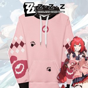 Ukinami Yuzuha Zenless Zone Zero Hoodie | ZZZ Tanuki Spook Shack Sweater | Anime Gaming Merch | Gacha Fan Made apparel | Unisex