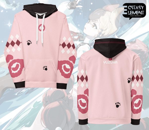 Ukinami Yuzuha Zenless Zone Zero Hoodie | ZZZ Tanuki Spook Shack Sweater | Anime Gaming Merch | Gacha Fan Made apparel | Unisex