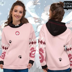 Ukinami Yuzuha Zenless Zone Zero Hoodie | ZZZ Tanuki Spook Shack Sweater | Anime Gaming Merch | Gacha Fan Made apparel | Unisex