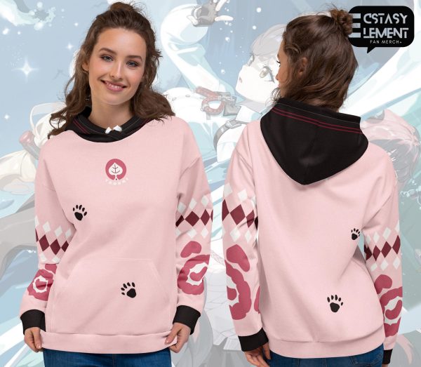 Ukinami Yuzuha Zenless Zone Zero Hoodie | ZZZ Tanuki Spook Shack Sweater | Anime Gaming Merch | Gacha Fan Made apparel | Unisex