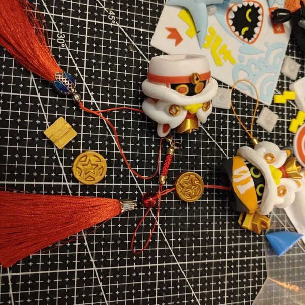Zenless Zone Zero 3D Printed Bangboo Lion Dance Desktop Pendant