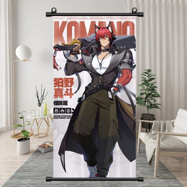 Zenless Zone Zero Komano Manato Exquisite Dormitory Vertical Bedside Hanging Scroll Decorative Hanging Painting — image 2