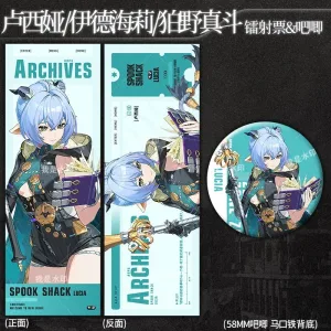 Zenless Zone Zero Yidhari, Manato, Lucia Laser Ticket and Badge