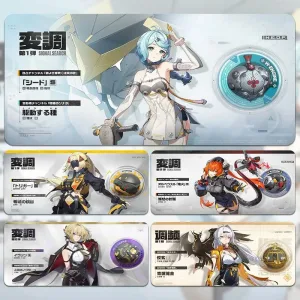 Zenless Zone Zero Obol Squad, Yunkui Summit Faction Mouse Seed Mousepad, Orphie, Trigger, Evelyn, Astra Yao, Ju Fufu, Pan Yinhu, Yi Xuan, Caesar King Anime Deskmat