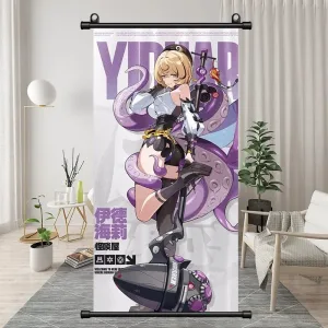 Zenless Zone Zero Yidhari Exquisite Dormitory Vertical Bedside Hanging Scroll Decorative Hanging Painting