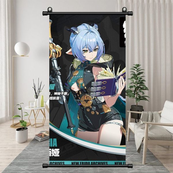 Zenless Zone Zero Lucia Exquisite Dormitory Vertical Bedside Hanging Scroll Decorative Hanging Painting