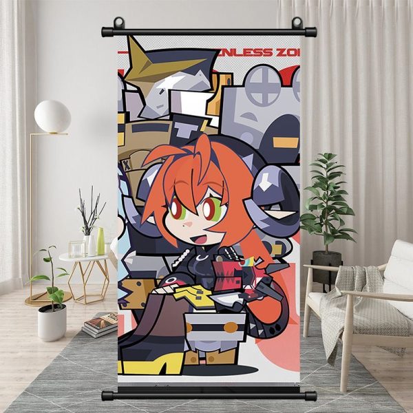 Zenless Zone Zero Orphie Exquisite Dormitory Vertical Bedside Hanging Scroll Decorative Hanging Painting