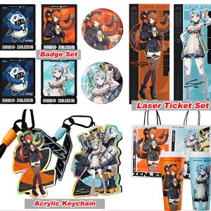 Cha Panda × Zenless Zone Zero Collaboration Seed, Orphie Acrylic Keychain, Badge, HD Card and Laser Ticket | Zenlesszonezero.toys