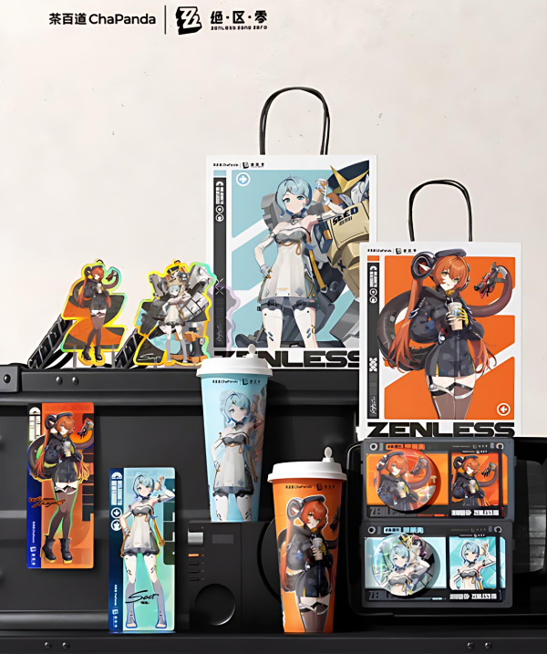 Cha Panda × Zenless Zone Zero Collaboration Seed, Orphie Acrylic Keychain, Badge, HD Card and Laser Ticket | Zenlesszonezero.toys