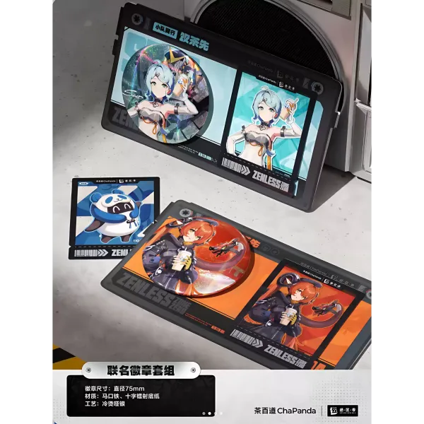 Cha Panda × Zenless Zone Zero Collaboration Seed, Orphie Acrylic Keychain, Badge, HD Card and Laser Ticket | Zenlesszonezero.toys