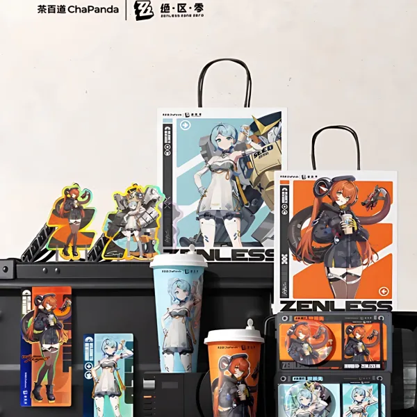 Cha Panda × Zenless Zone Zero Collaboration Seed, Orphie Acrylic Keychain, Badge, HD Card and Laser Ticket | Zenlesszonezero.toys