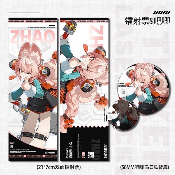 Zero Zone Zero Ye Shun­guang, Zhao, Banyue, Dialyn Laser Ticket, Badge Full Set