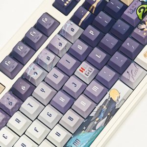 Zenless Zone Zero Toys Hugo Vlad Keycap Game Character & Hugo Vlad Display Keyboard ZZZ 128 Keycap