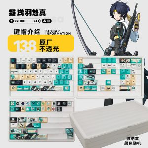 Zenless Zone Zero Toys Asaba Harumasa Keycap Game Character & Asaba Harumasa Display Keyboard ZZZ 138 Keycap