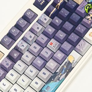 Zenless Zone Zero Toys Hugo Vlad Keycap Game Character & Hugo Vlad Display Keyboard ZZZ 128 Keycap