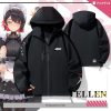 Zenless Zone Zero Ellen Joe Windbreaker ZZZ Shark Unisex Hoodie Zenless Fan Merch | Zenlesszonezero.toys