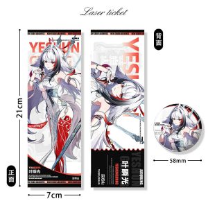 Zero Zone Zero Ye Shun­guang, Zhao, Banyue, Dialyn Laser Ticket, Badge Full Set