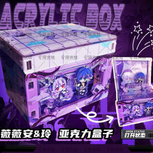 Zenless Zone Zero Vivian & Belle Acrylic Standee with Small Theater Stage Box Acrylic Fan Merchandise