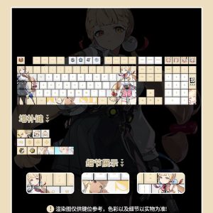 Zenless Zone Zero Toys Alice Thymefield Keycap Game Character & Alice Thymefield Display Keyboard ZZZ 108 Keycap