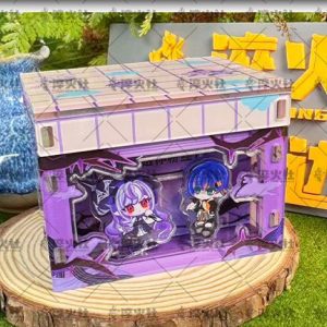 Zenless Zone Zero Vivian & Belle Acrylic Standee with Small Theater Stage Box Acrylic Fan Merchandise