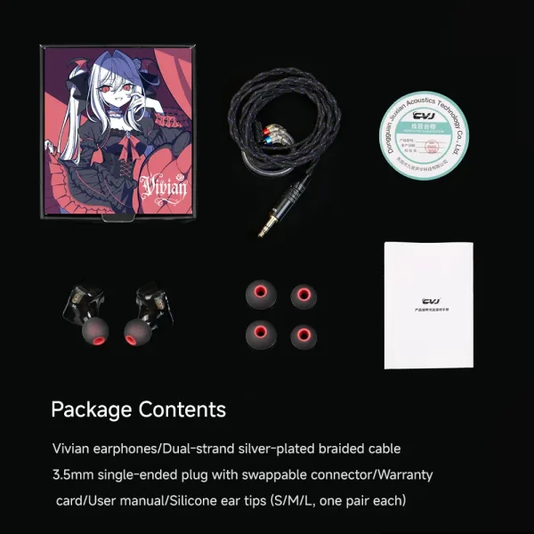 CVJ Vivian In Ear Earphones10mm Dual Magnetic Sound 3 Tuning Modes Music Movies Gaming Ergonomic Design Ideal for HiFi Upgrade | Zenlesszonezero.toys
