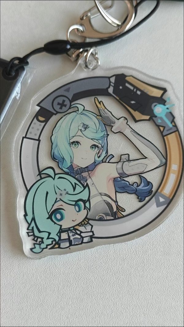 Zenless Zone Zero Character Portrait Frame Keychain Ornament