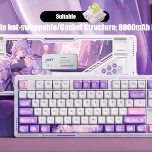 Zenless Zone Zero Toys Alice Thymefield Keycap Game Character & Alice Thymefield Keyboard ZZZ 108 Keycap