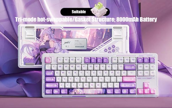 Zenless Zone Zero Toys Alice Thymefield Keycap Game Character & Alice Thymefield Keyboard ZZZ 108 Keycap — image 4
