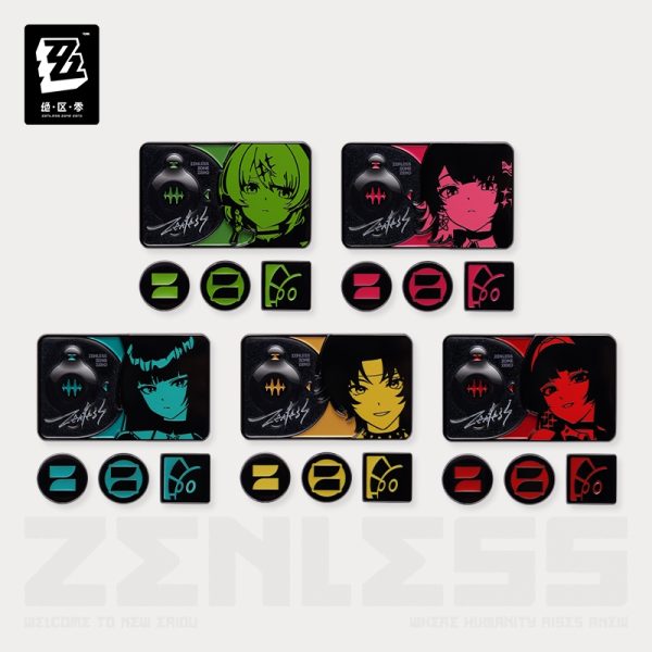 Zenless Zone Zero FES Garden Brilliance Engraving Series Metal Badge Set [Official Merchandise] (Jan 2026) | Zenlesszonezero.toys