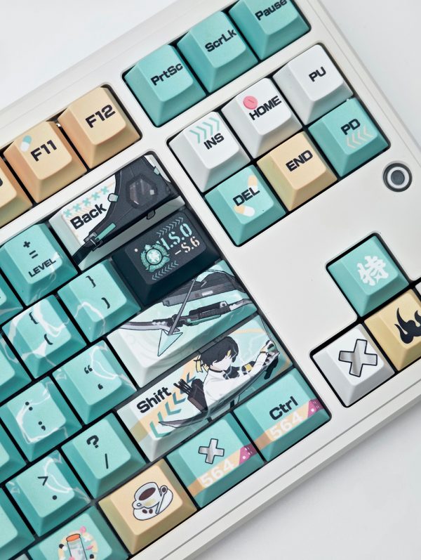 Zenless Zone Zero Toys Asaba Harumasa Keycap Game Character & Asaba Harumasa Display Keyboard ZZZ 138 Keycap
