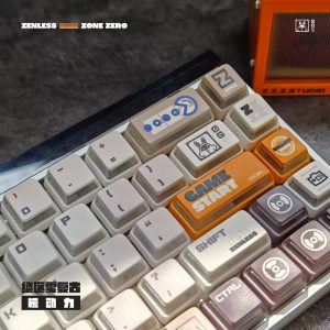 Zenless Zone Zero Toys Bangboo Matte PBT 5-Sided Dye-Sublimated Backlit Keycaps with Game Keyboard