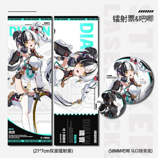 Zero Zone Zero Ye Shun­guang, Zhao, Banyue, Dialyn Laser Ticket, Badge Full Set