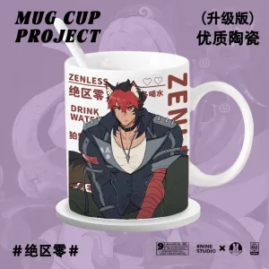 Zenless Zone Zero Yidhari, Manato, Lucia ZZZ Mug Handle Water Cup