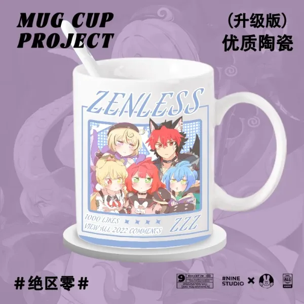 Zenless Zone Zero Yidhari, Manato, Lucia ZZZ Mug Handle Water Cup