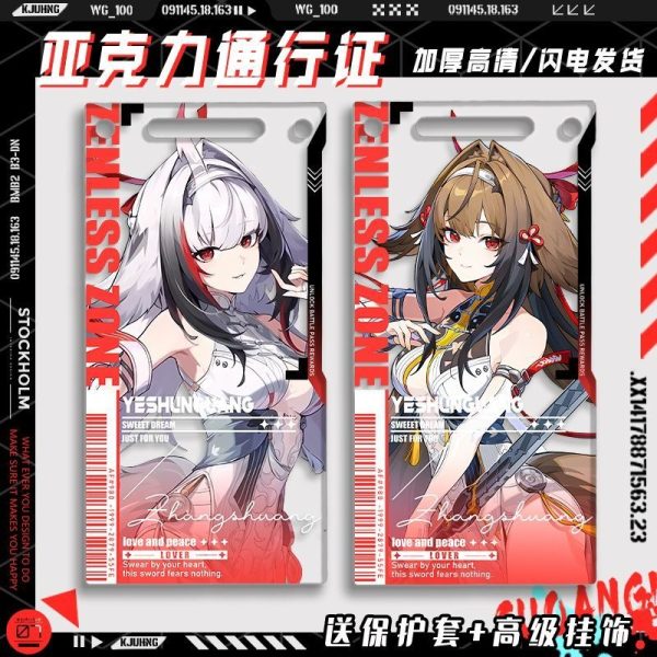 Zenless Zone Zero Ye Shun­guang Keychain Acrylic Pendant