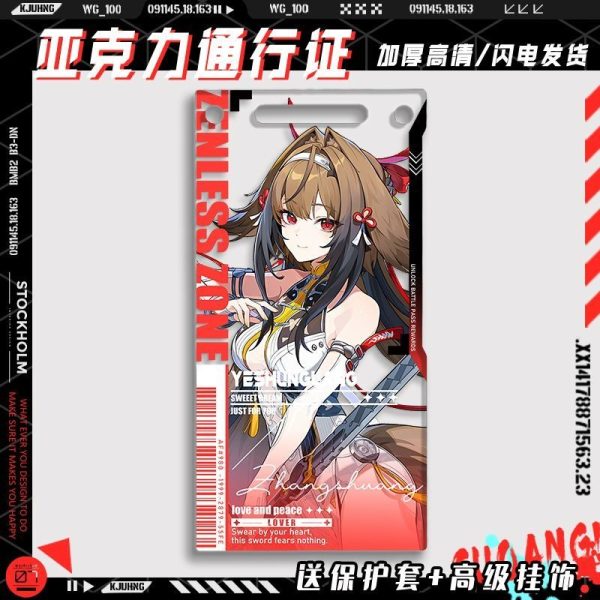 Zenless Zone Zero Ye Shun­guang Keychain Acrylic Pendant