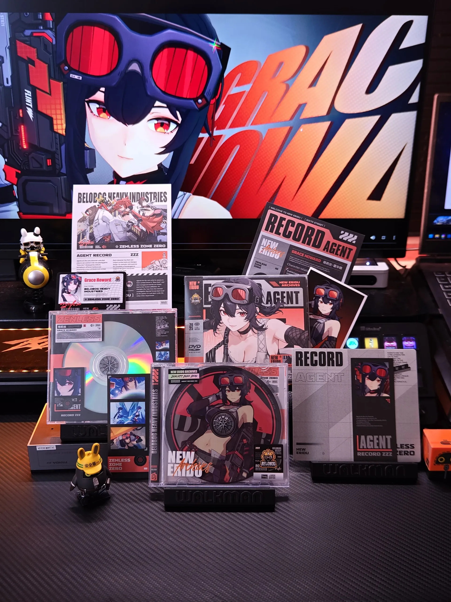 Zenless Zone Zero Toys - Grace Howard Character Archive CD/DVD – Collectible Gift for Fans, Perfect Birthday Present