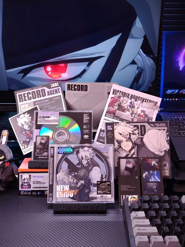 Zenless Zone Zero Toys - Von Lycaon Character Archive CD/DVD – Collectible Gift for Fans, Perfect Birthday Present