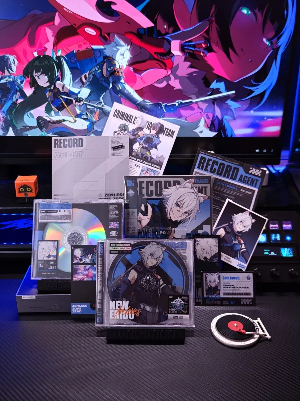 Zenless Zone Zero Toys - Seth Lowell Character Archive CD/DVD – Collectible Gift for Fans, Perfect Birthday Present