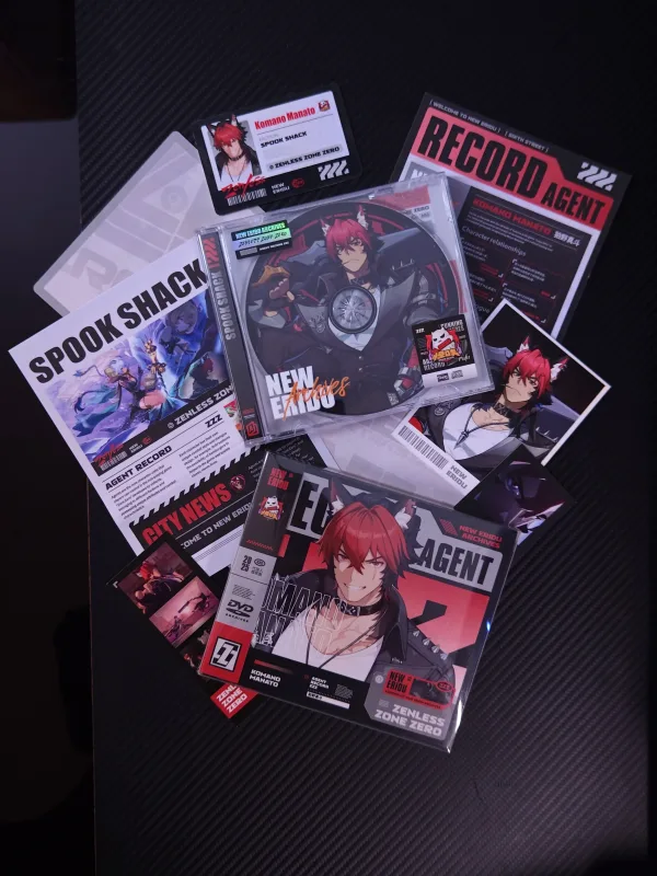 Zenless Zone Zero Toys - Komano Manato Character Archive CD/DVD – Collectible Gift for Fans, Perfect Birthday Present