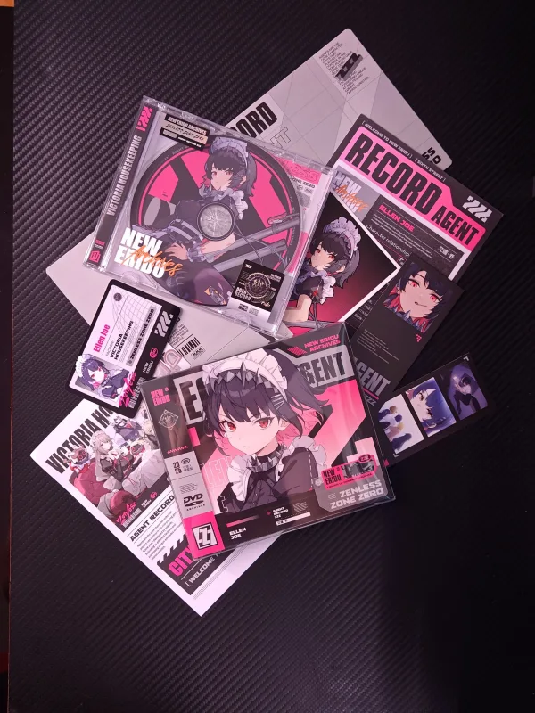 Zenless Zone Zero Toys - Ellen Joe Character Archive CD/DVD – Collectible Gift for Fans, Perfect Birthday Present