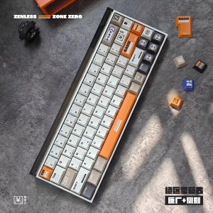 Zenless Zone Zero Toys Bangboo Matte PBT 5-Sided Dye-Sublimated Backlit Keycaps with Game Keyboard