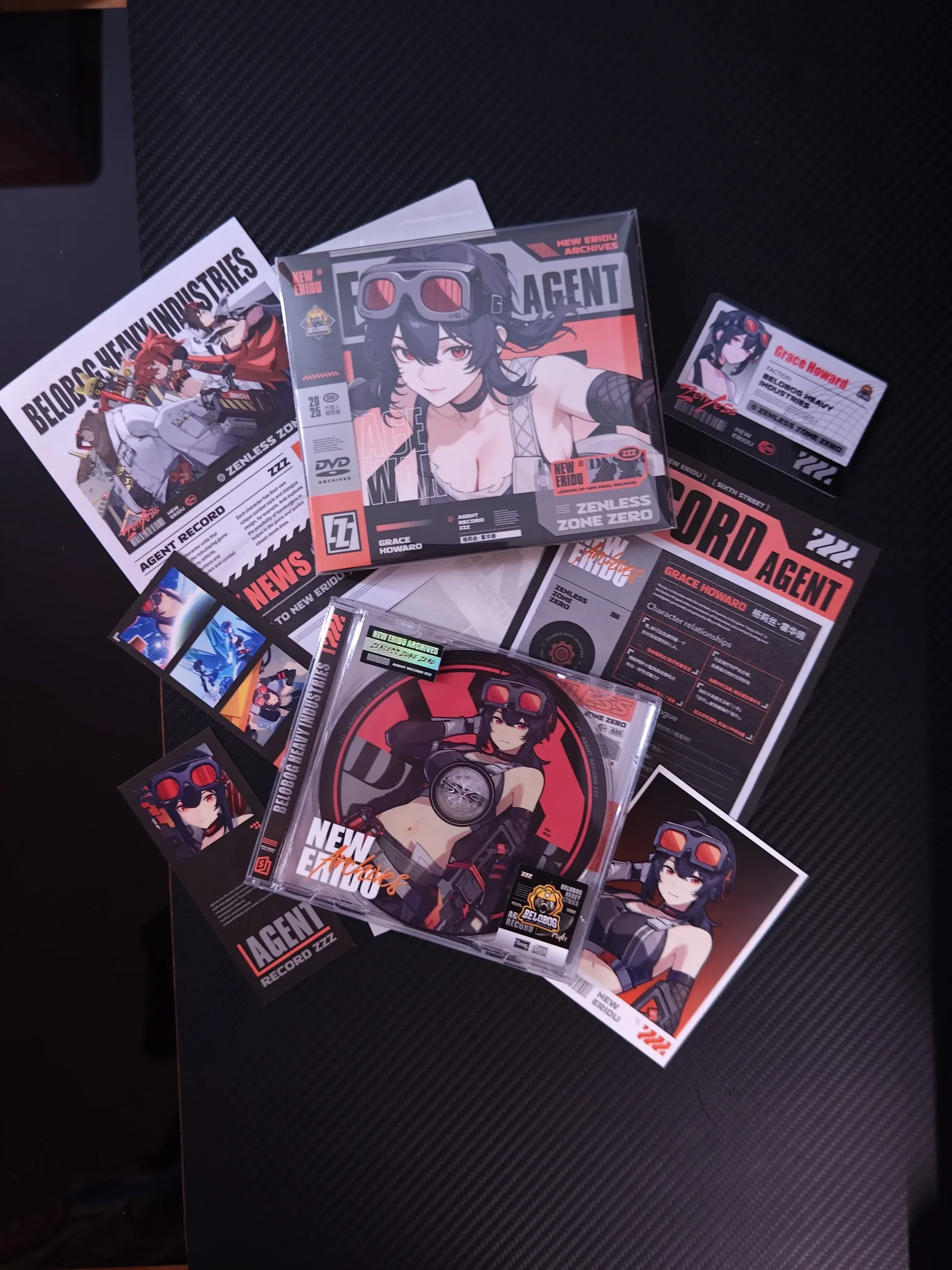 Zenless Zone Zero Toys - Grace Howard Character Archive CD/DVD – Collectible Gift for Fans, Perfect Birthday Present