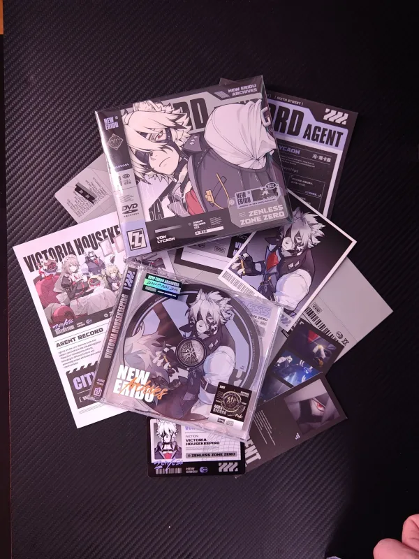 Zenless Zone Zero Toys - Von Lycaon Character Archive CD/DVD – Collectible Gift for Fans, Perfect Birthday Present