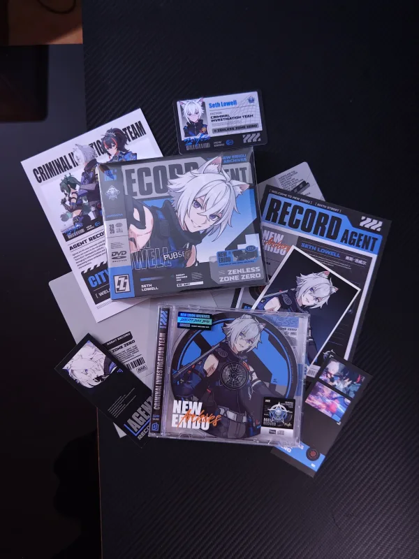 Zenless Zone Zero Toys - Seth Lowell Character Archive CD/DVD – Collectible Gift for Fans, Perfect Birthday Present